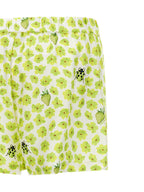 Versace Multicolor Silk Bermuda Shorts