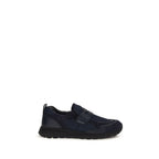 Prada Blue Calf Leather Bos Taurus Athletic Sneakers