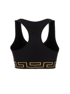 Versace Black Polyamide Sport Bra