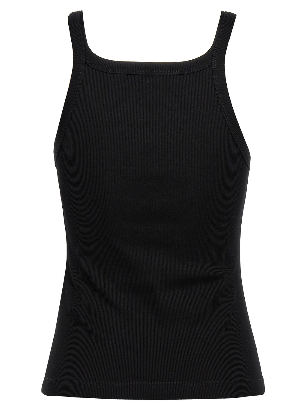 Fendi Black Cotton Sleeveles T-Shirt