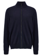 Hugo Boss Blue Wool Cardigan