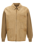 Golden Goose Beige Cowhide Leather Jacket