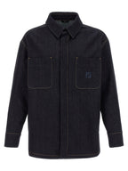 Fendi Blue Cotton Denim Jacket