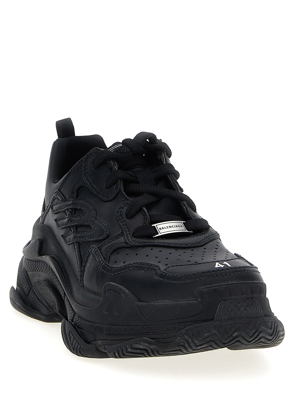 Balenciaga Black Polyethylene Athletic Sneakers