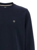 Hugo Boss Blue Cotton Sweatshirt