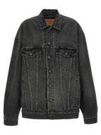 Balenciaga Gray Cotton Denim Jacket