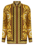 Versace Gold Silk Blouse