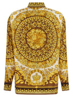 Versace Gold Silk Blouse