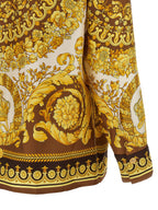 Versace Gold Silk Blouse