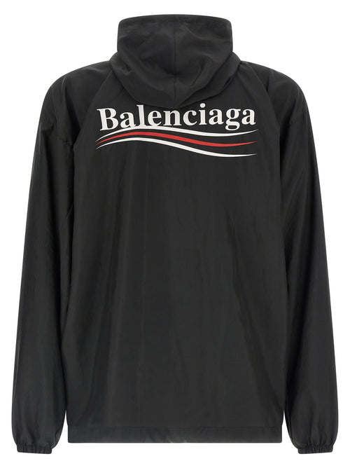 Balenciaga Black Polyester Shell Jacket