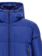 Moncler Blue Polyamide Full-Length Jacket