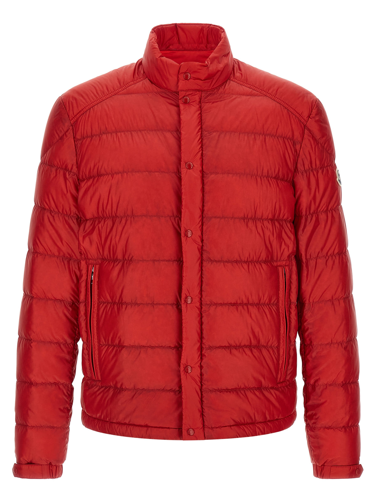 Moncler Red Polyamide Full-Length Jacket