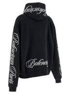 Balenciaga Black Cotton Hoodie