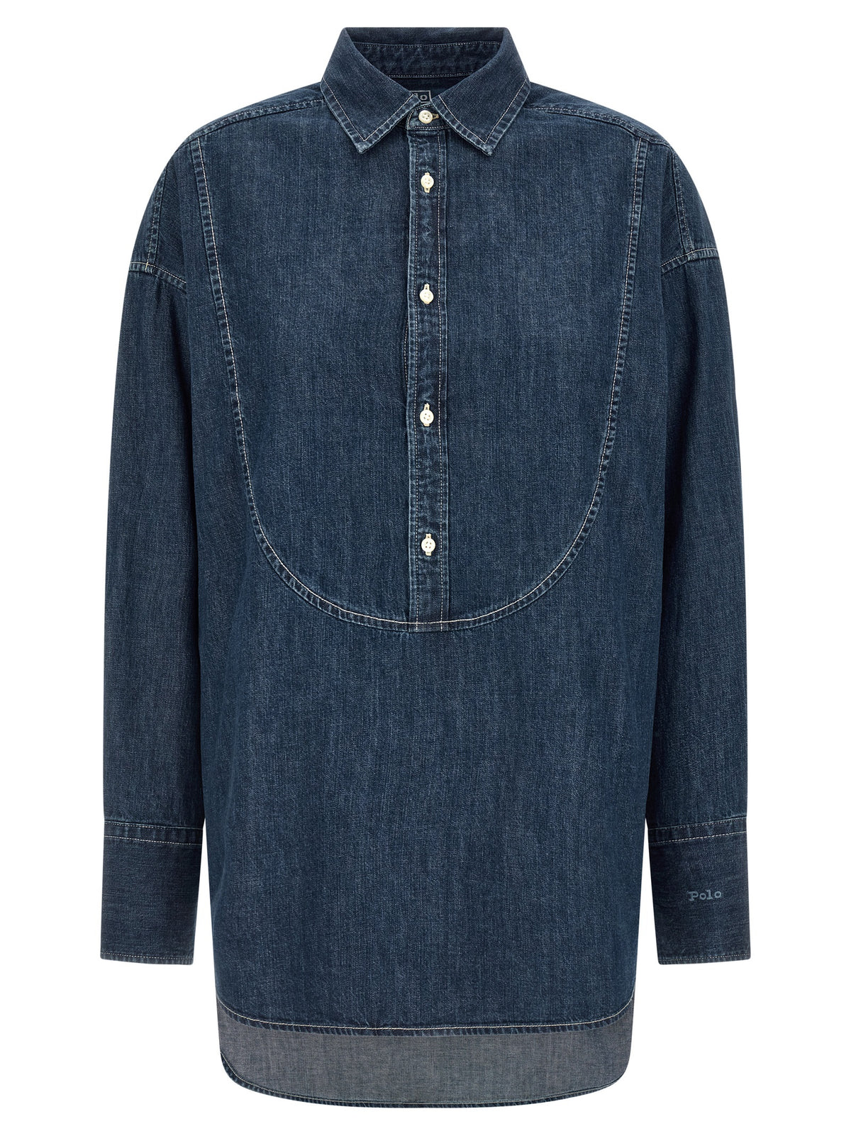 Polo Ralph Lauren Blue Cotton Blouse