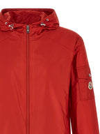 Moncler Red Polyamide Shell Jacket