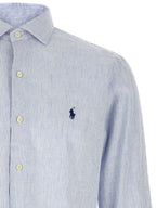 Polo Ralph Lauren Blue Linen Blouse