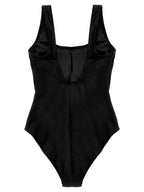 Polo Ralph Lauren Black Nylon One-Piece Swimsuit