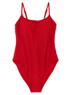 Polo Ralph Lauren Red Recycled Polyester One-Piece Swimsuit