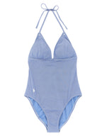 Polo Ralph Lauren Blue Nylon One-Piece Swimsuit
