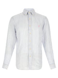 Polo Ralph Lauren Blue Linen Blouse