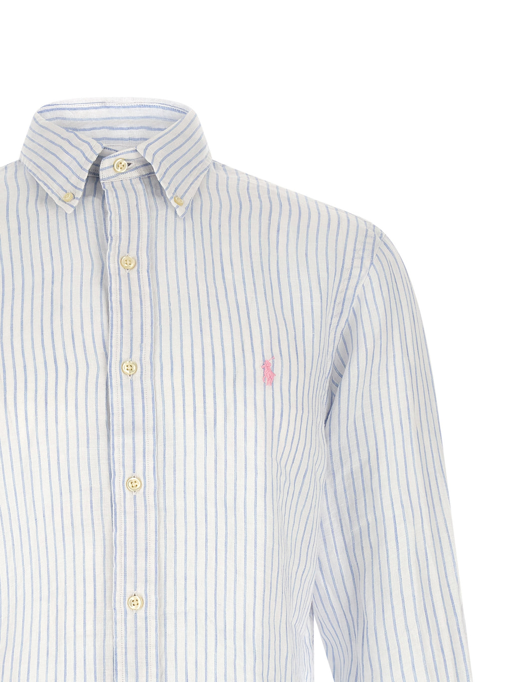 Polo Ralph Lauren Blue Linen Blouse
