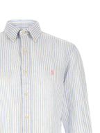 Polo Ralph Lauren Blue Linen Blouse