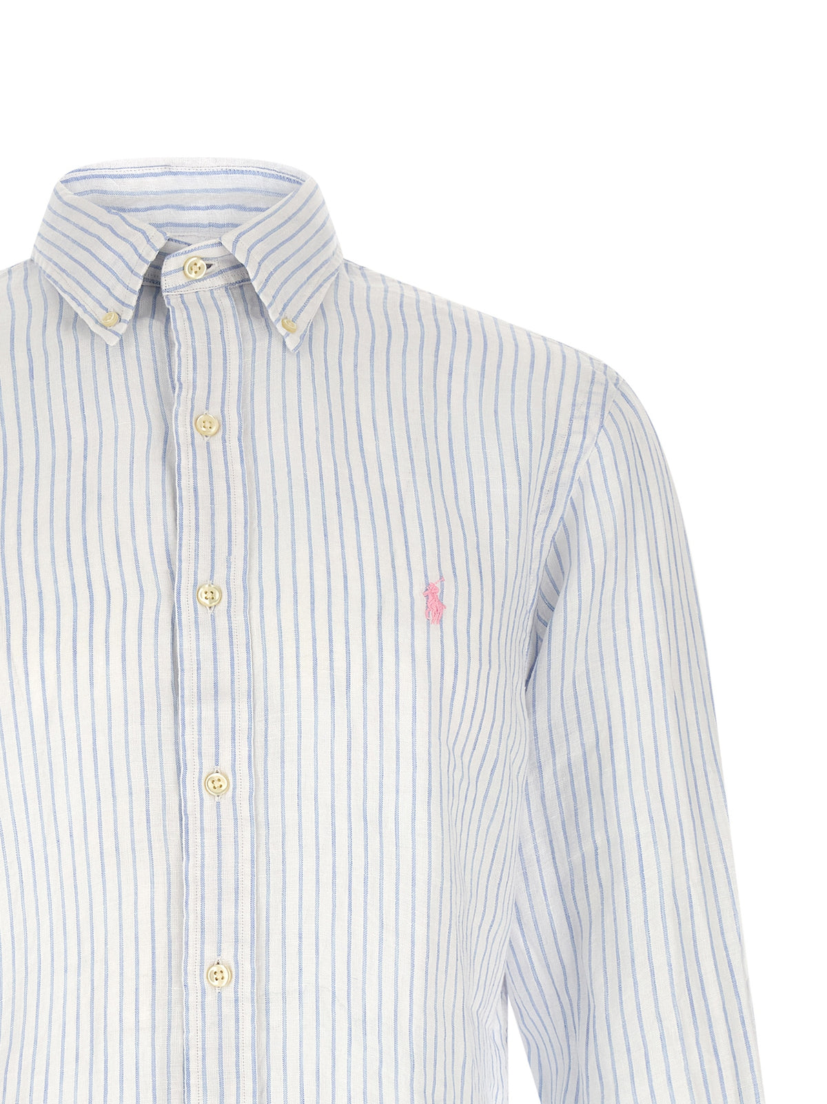 Polo Ralph Lauren Blue Linen Blouse