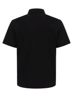 Versace Black Cotton Polo Shirt