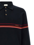 Versace Blue Cotton Polo Shirt