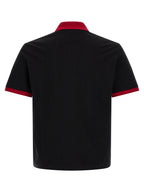 Versace Black Cotton Polo Shirt