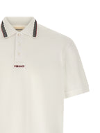 Versace White Cotton Polo Shirt