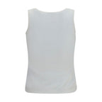 Balenciaga White Cotton Tank Tops