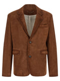 Golden Goose Brown Lamb Leather Leather Jacket