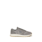 Prada Gray Recycled Polyamide Athletic Sneakers