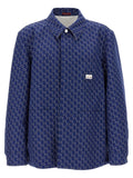 Gucci Blue Cotton Biker Jacket