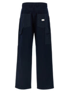 Gucci Blue Cotton Casual Pants