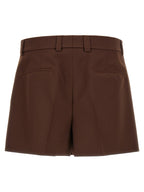 Gucci Brown Wool Bermuda Shorts