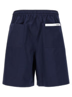 Gucci Blue Cotton Bermuda Shorts