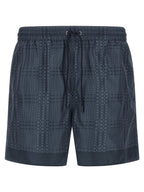 Gucci Blue Polyester Swim Shorts
