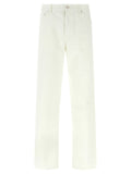 Gucci White Cotton Straight-Leg Jeans