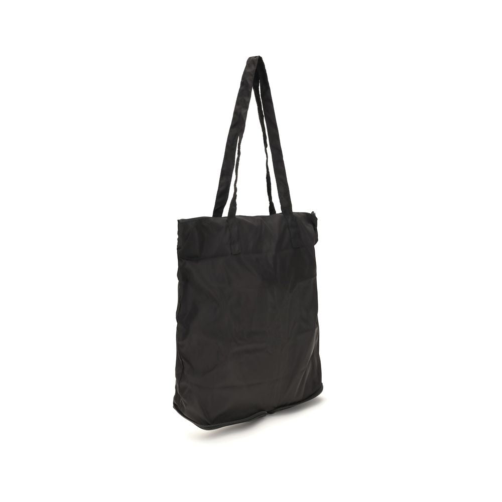 Prada Black Re-Nylon Tote Bag with Saffiano Leather Pouch