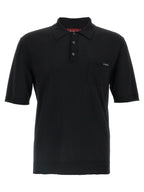 Gucci Black Wool Polo Shirt