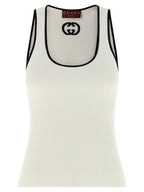 Gucci Bicolor Viscose Tank Tops