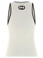 Gucci Bicolor Viscose Tank Tops