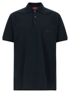 Gucci Blue Cotton Polo Shirt