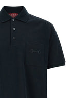 Gucci Blue Cotton Polo Shirt