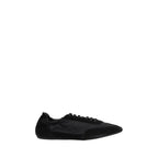 Prada Black Calf Leather Bos Taurus Athletic Sneakers