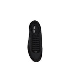 Prada Black Calf Leather Bos Taurus Athletic Sneakers