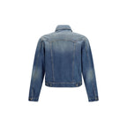 Versace Blue Cotton Denim Jacket