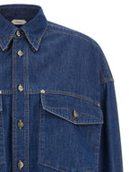 Versace Blue Cotton Blouse